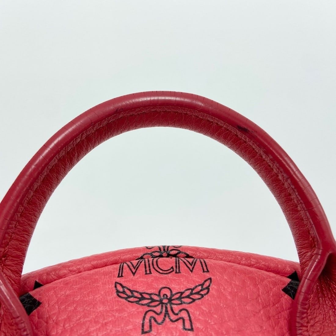 MCM Stark Side Studs Small Stud Backpack Red - 12