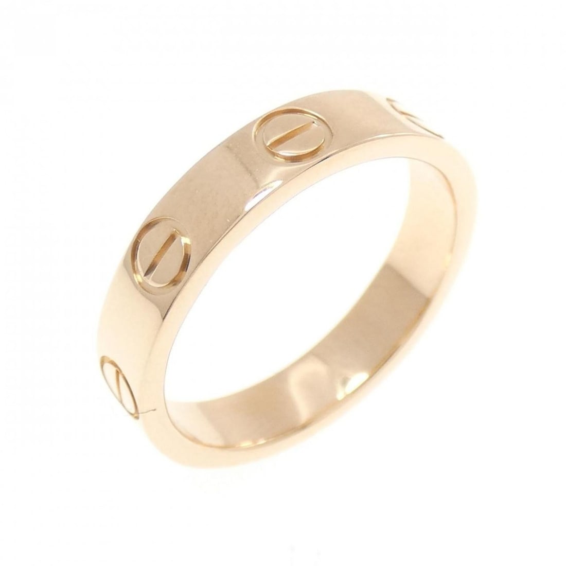 Cartier Mini Love Ring: --- Catalog ---Category: SizeUS Size: 4Brand Size: 47Category: DesignType: Band ringGender: WomenMaterial: Pink gold (18K)Category: GeneralMPN: B4085200Brand: Cartier--- Item List ---Section: Conditio