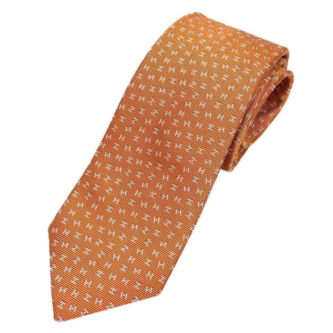 Hermes HERMES tie, H pattern, 339272T, orange, silk, men's.: --- Catalog ---Category: SizeWidth: 6.5cm / 2.55''Category: DesignType: CravatColor: OrangeGender: MenMaterial: Silk Category: GeneralMPN: 339272TBrand: HermesCountry of Origin: France--- Item List --