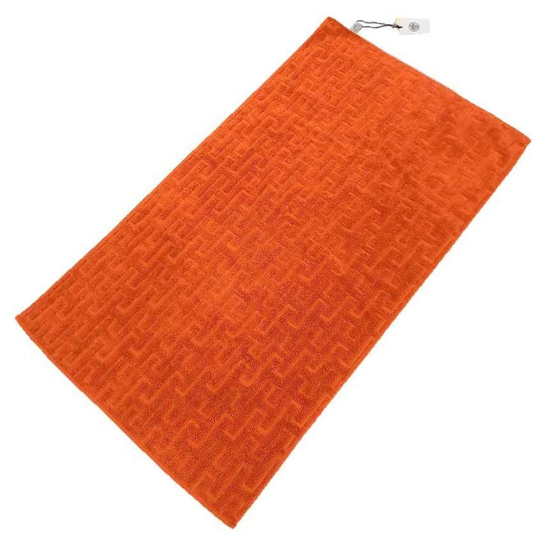 HERMES Hermes Bath Towel Stairs 100% Cotton Orange: --- Catalog ---Category: SizeSize (LxW): 97cm x 55cm / 38.18'' x 21.65''Category: DesignType: Bath towelColor: OrangeGender: Men,WomenMaterial: Cotton Category: GeneralBrand: HermesCountry of Origin: 