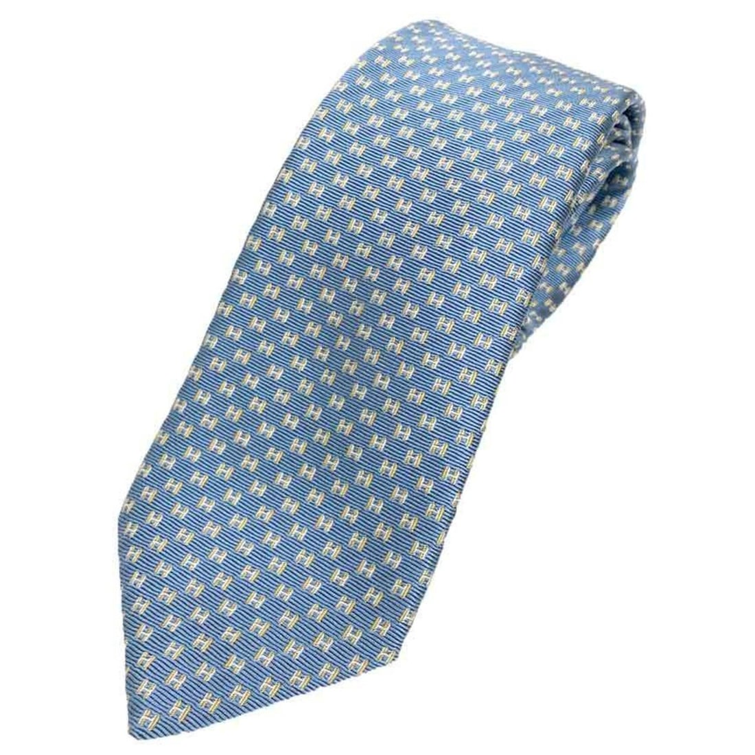 Hermes HERMES tie, H pattern, 339320T FLAMBOYANT WEB, heavy silk 7cm, light blue, 100% silk.: --- Catalog ---Category: SizeWidth: 7cm / 2.75''Category: DesignType: CravatColor: Light blueMaterial: Silk Category: GeneralMPN: 339320TBrand: HermesCountry of Origin: France--- Item List ---Section: