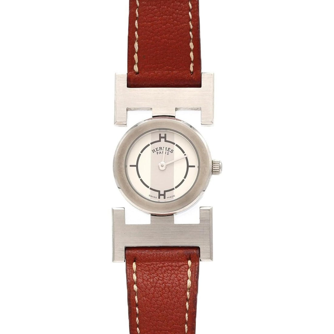 Hermes Paprika PA1.210 SS Quartz Watch: --- Catalog ---Category: SizeCase Diameter: 21mm / 0.83''Category: DesignType: WristwatchGender: WomenColor (Dial): SilverMaterial (Case): Stainless steelCategory: GeneralMPN: PA1.210Brand: HermesCate