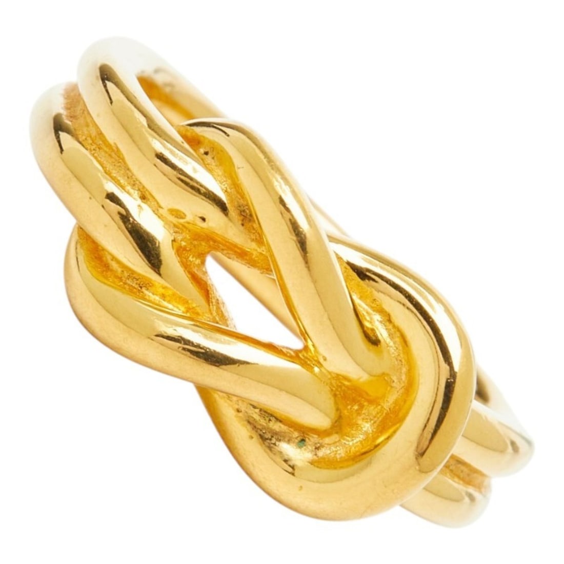 Hermes Atame Scarf Ring, Gold Plated, Women's: --- Catalog ---Category: DesignColor: GoldGender: WomenCategory: GeneralBrand: Hermes--- Item List ---Section: ConditionRanking: Rank A Used - A few traces of usage, some scratches / dirt can be seen 