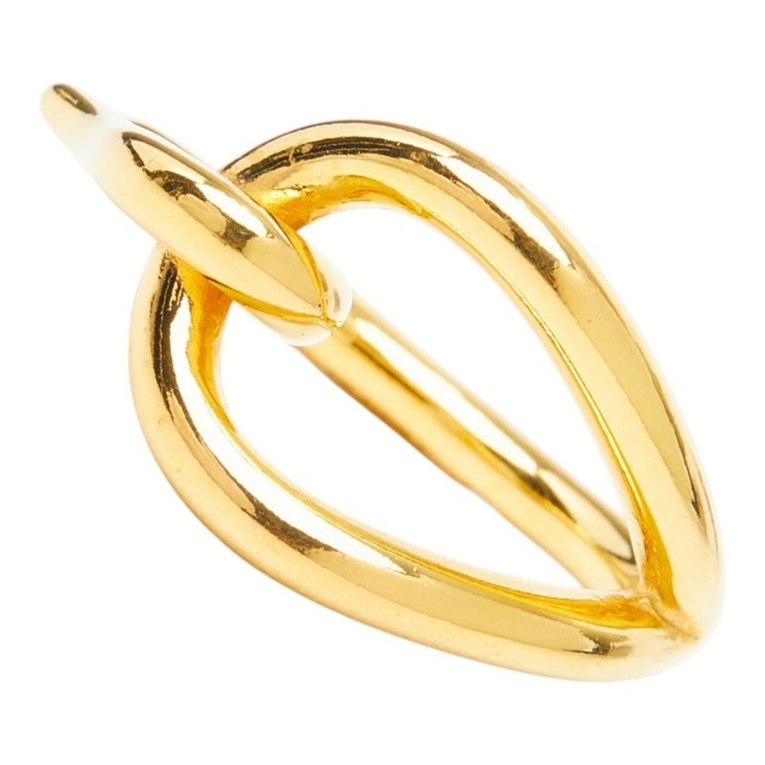 Hermes Jumbo Scarf Ring, Gold Plated, Women's: --- Catalog ---Category: DesignColor: GoldGender: WomenCategory: GeneralBrand: Hermes--- Item List ---Section: ConditionRanking: Rank A Used - A few traces of usage, some scratches / dirt can be seen 