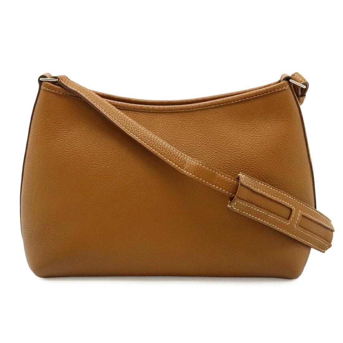HERMES Hermes Berlingo PM Shoulder Bag, Veau Epsom Leather, Brown, ?K stamp (1 of 10)
