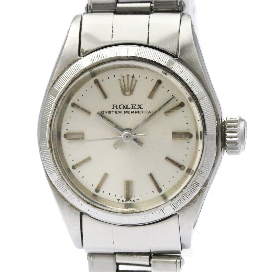ROLEX Oyster Perpetual 6623 Steel Automatic Ladies Watch Vintage: --- Catalog ---Category: SizeCase Diameter: 25mm / 0.98''Category: DesignType: WristwatchStyle: Dress/FormalGender: WomenColor (Dial): SilverMaterial (Band): Stainless steelMaterial (Case): Stainless 