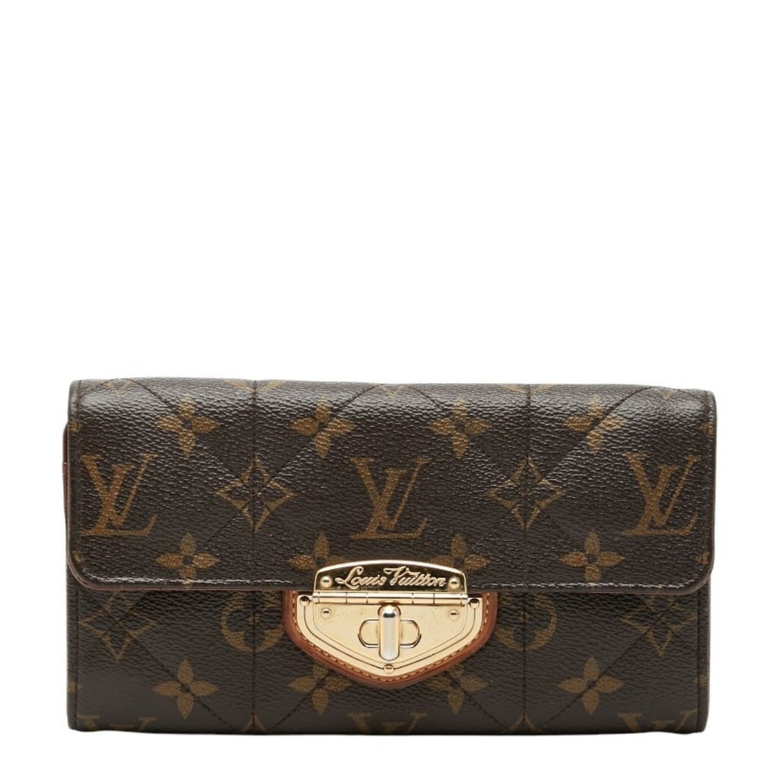 Louis Vuitton Monogram Etoile Portefeuille Sarah Long Wallet M66556 Brown Leather Women's LOUIS (1 of 16)