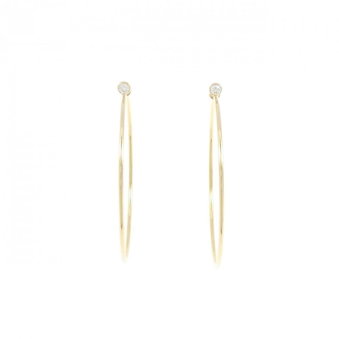 Tiffany & Co. Diamond Hoop Earrings: --- Catalog ---Category: SizeSize (HxWxD): 44.80mm x 3.00mm / 1.76'' x 0.12''Category: DesignType: Hoop earringsColor: Yellow goldStone: DiamondGender: WomenMaterial: Yellow gold (18K)Category: Genera