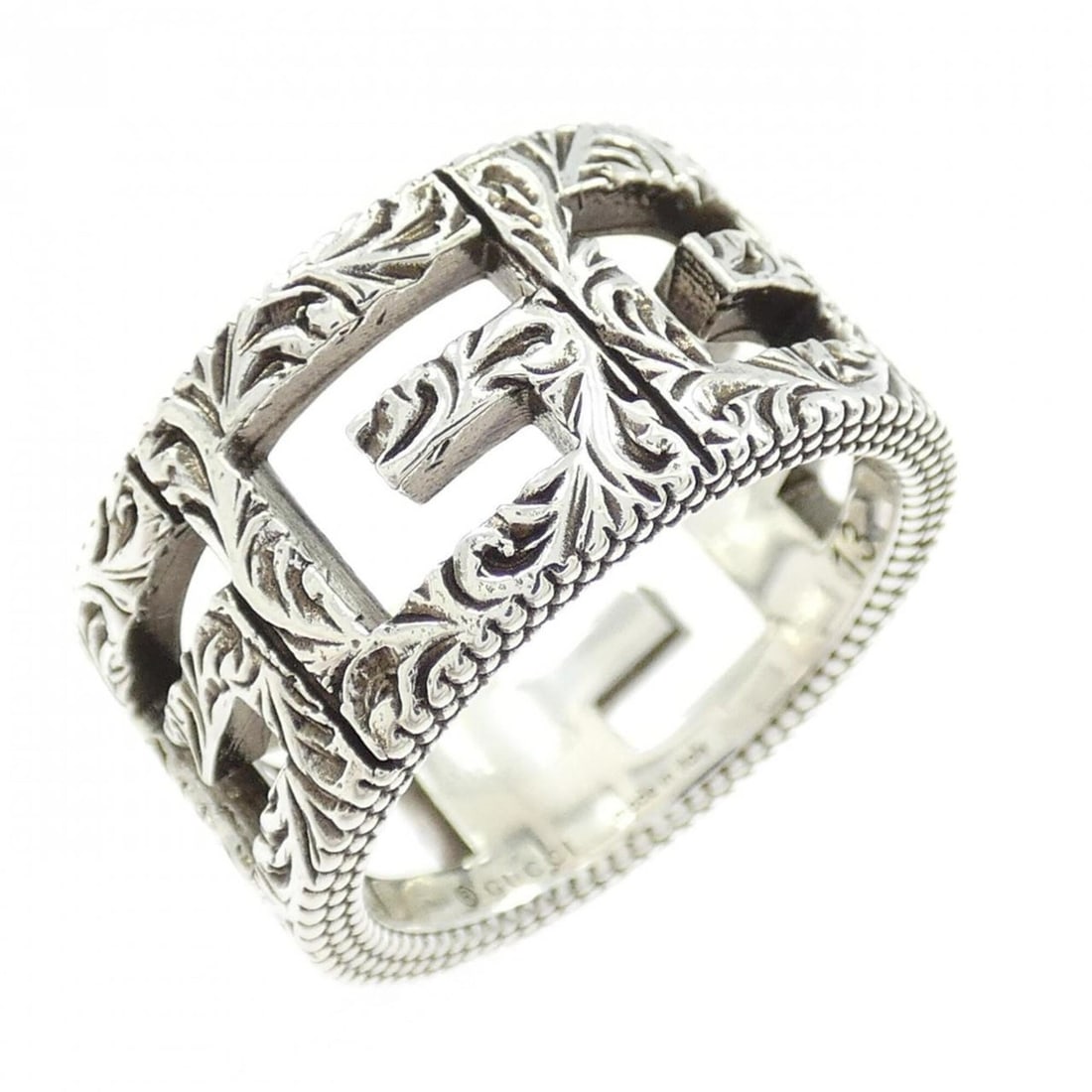 Gucci Square G Ring: --- Catalog ---Category: SizeJP Size: 12.5US Size: 6.5Category: DesignType: Band ringColor: SilverGender: WomenMaterial: Silver 925Category: GeneralBrand: Gucci--- Item List ---Section: