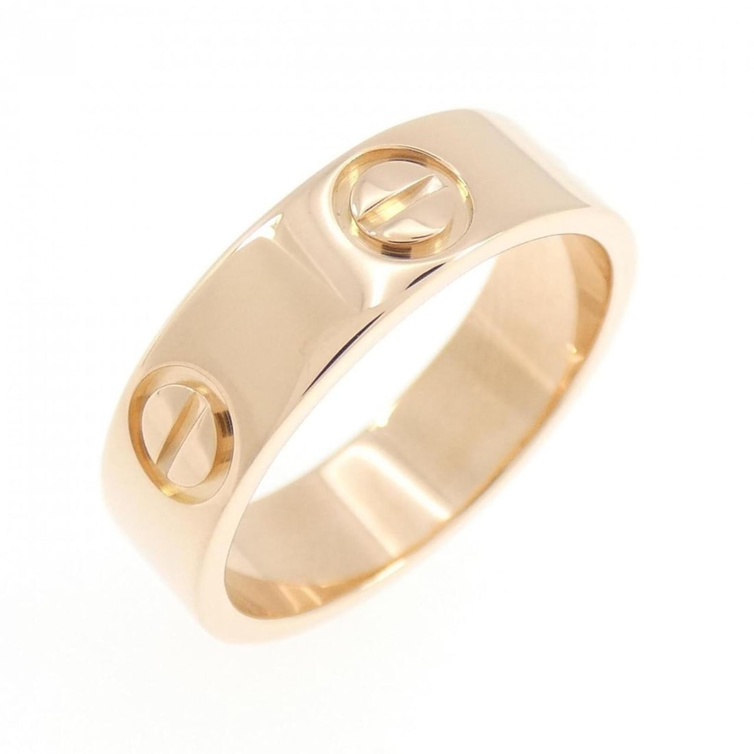 Cartier Love Ring: --- Catalog ---Category: SizeUS Size: 5.5Brand Size: 50Category: DesignType: Band ringColor: Pink goldGender: WomenMaterial: Pink gold (18K)Category: GeneralBrand: Cartier--- Item List ---Section: Con
