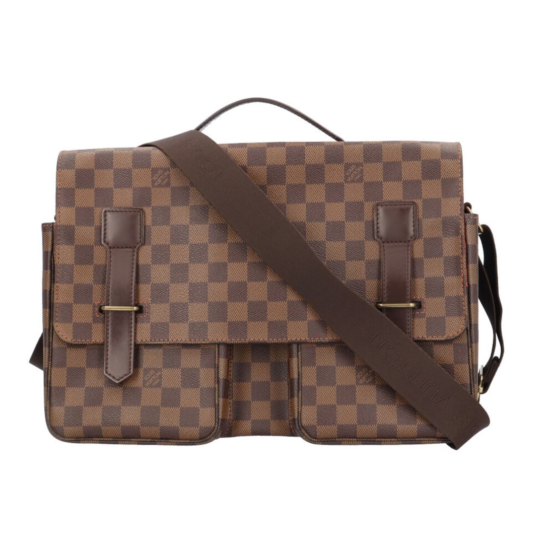 Louis Vuitton Broadway Damier Shoulder Bag, Handbag, Canvas, N42270, Brown, Men's, LOUIS VUITTON: --- Catalog ---Category: SizeWeight: 1.11kg / 2.44lb.Size (HxWxD): 24cm x 35cm x 12cm / 9.44'' x 13.77'' x 4.72''Strap Length: 69cm - 131cm / 27.16'' - 51.57''Handle Length: 19cm / 7.48''Category: Des