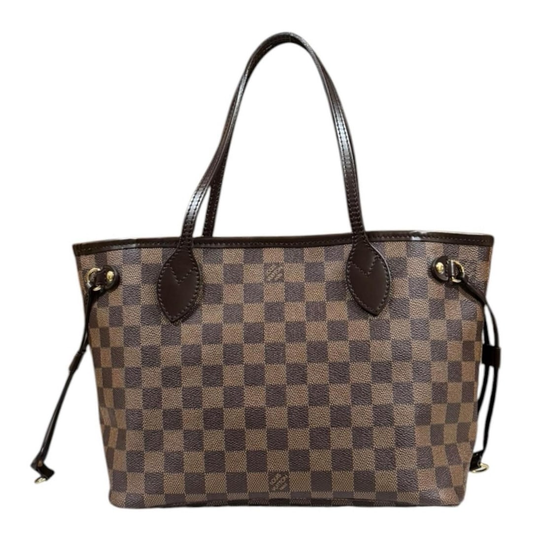 Louis Vuitton Neverfull PM Damier Tote Bag, Canvas N51109 Brown, Women's LOUIS VUITTON: --- Catalog ---Category: SizeWeight: 380g / 13.4oz.Size (HxWxD): 21cm x 37cm x 12.5cm / 8.26'' x 14.56'' x 4.92''Strap Length: 43cm / 16.92''Category: DesignType: Tote bagColor: BrownGender: WomenClos
