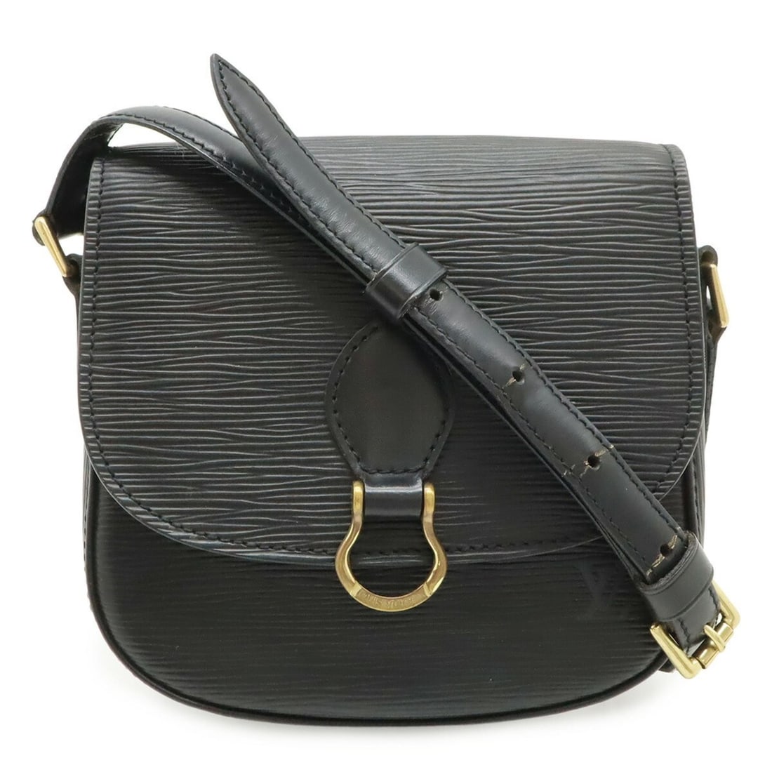 LOUIS VUITTON Louis Vuitton Epi Mini Saint Cloud Shoulder Bag Pochette Leather Noir Black M52212: --- Catalog ---Category: SizeSize (HxWxD): 17.5cm x 18cm x 6cm / 6.88'' x 7.08'' x 2.36''Category: DesignType: Pochette, Shoulder bagColor: NoirGender: WomenMaterial: Epi leather Hardware Color: GoldC