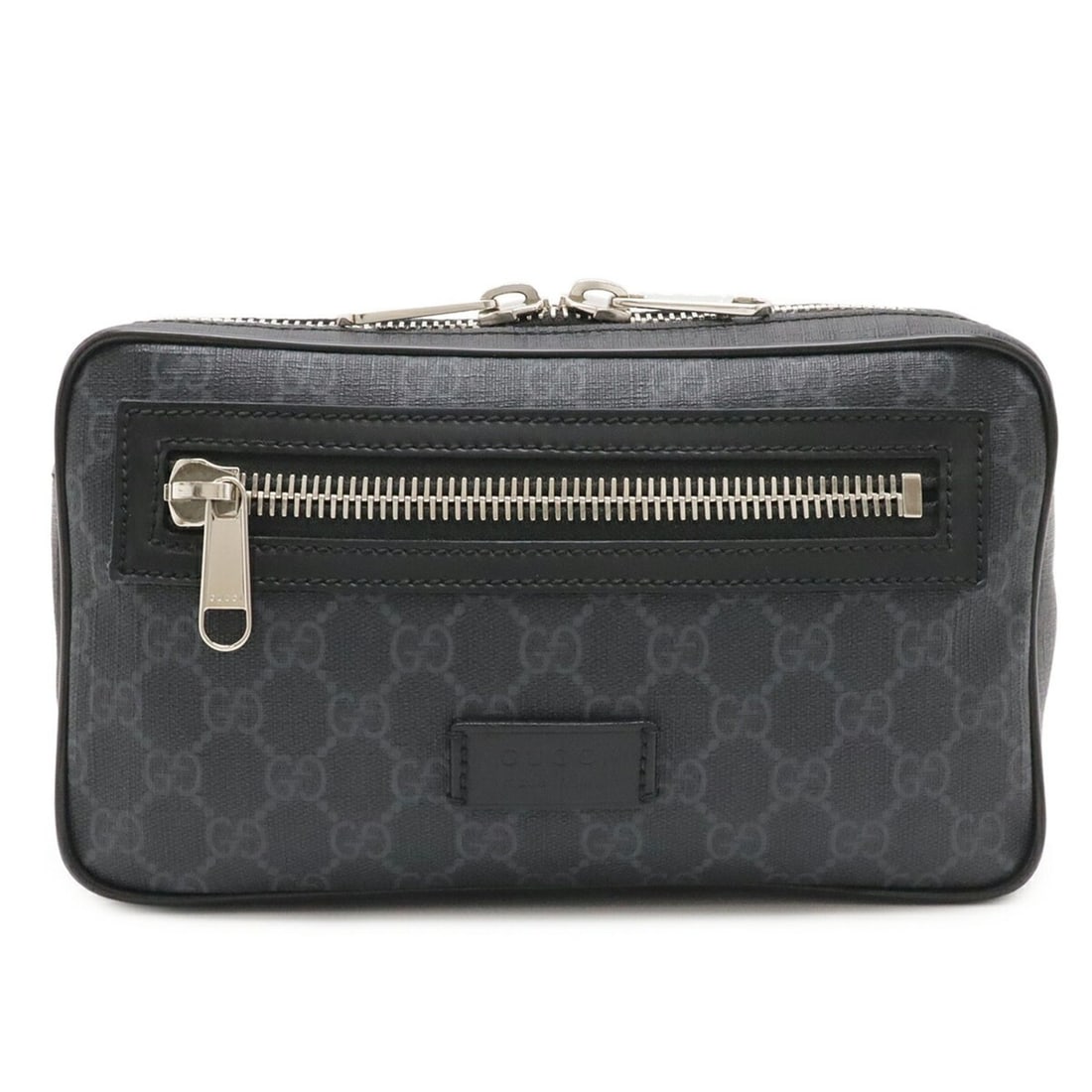 GUCCI Courier Soft GG Supreme Web Line Waist Bag, Body Belt Applique Leather, Black, 474293: --- Catalog ---Category: SizeSize (HxWxD): 14.5cm x 23.5cm x 5cm / 5.7'' x 9.25'' x 1.96''Category: DesignType: Fanny pack, Sling bagColor: Black, Dark gray, Multi-color, Navy, Red colorGender: MenMat