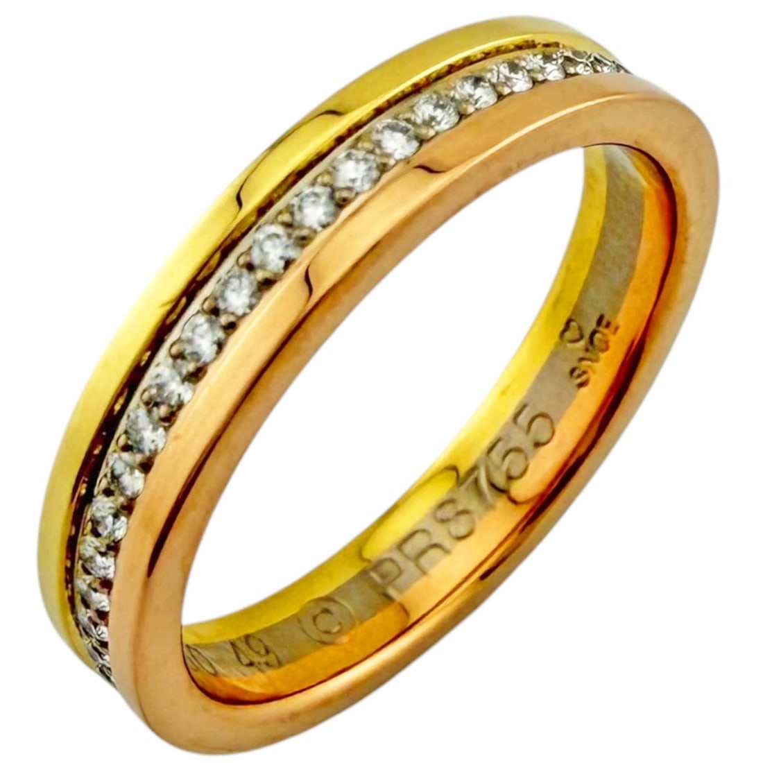 Cartier Vendôme Louis Wedding Ring, 18K Yellow Gold, Diamond, Women's CARTIER: --- Catalog ---Category: SizeWidth: 3.5mm / 0.14''Weight: 3.9g / 0.13oz.JP Size: 9US Size: 5Category: DesignType: Wedding ringColor: Gold, Pink gold, SilverStone: DiamondGender: WomenHandmade: YesMate