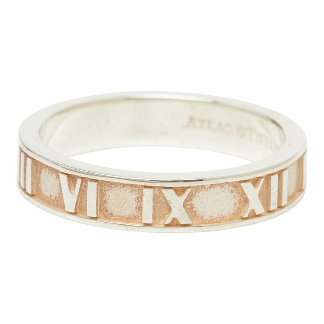 Tiffany & Co. Atlas Ring, Sterling Silver (SV925), Women's Ring.: --- Catalog ---Category: SizeWidth: 3.7mm / 0.15''Weight: 2.9g / 0.1oz.JP Size: 11US Size: 6Inner Diameter: 16.40mm / 0.65''Category: DesignType: Band ringGender: WomenMaterial: Silver 925Category: Ge