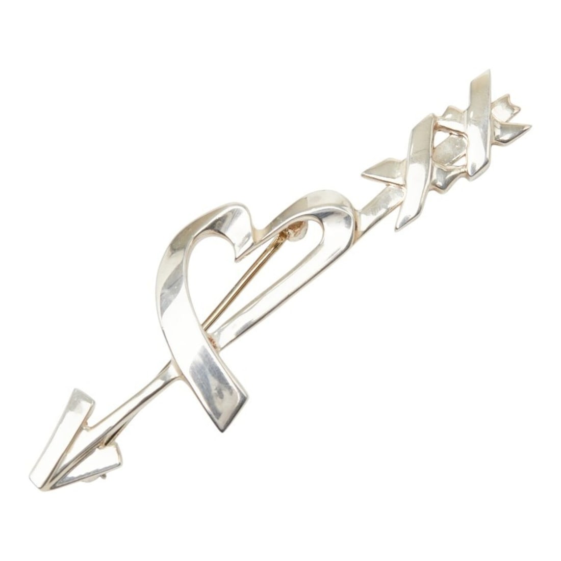 Tiffany & Co. Heart Arrow Loving Paloma Picasso Brooch SV925 Silver Women's TIFFANY&Co.: --- Catalog ---Category: SizeSize (HxWxD): 5.4cm x 1.65cm / 2.12'' x 0.64''Category: DesignType: BroochGender: WomenMaterial: Silver 925Category: GeneralLine: Loving HeartBrand: Tiffany--- Item List -