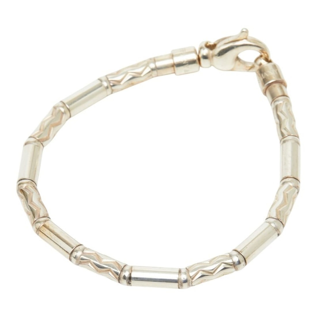 Tiffany & Co. Aztec Zigzag Bracelet, SV925 Silver, Women's.: --- Catalog ---Category: SizeWidth: 4mm / 0.15''Length: 17cm / 6.69''Weight: 21.8g / 0.76oz.Total Length: 19.3cm / 7.59''Category: DesignType: Charm braceletGender: WomenMaterial: Silver 925Category: 