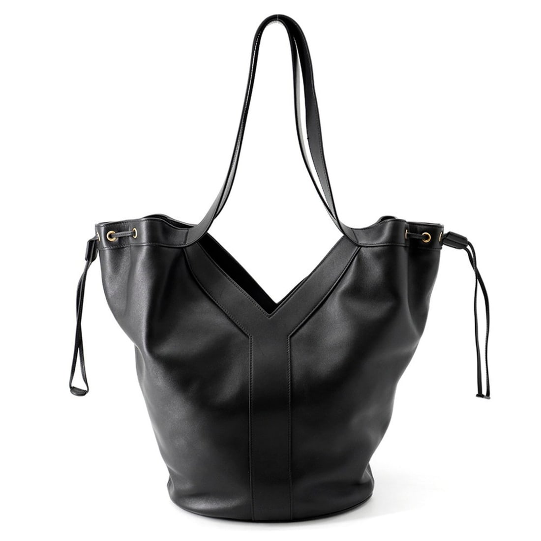 Yves Saint Laurent Saint Laurent Paris Tote Bag Y Hobo Calf Leather 833160 SAINT LAURENT PARIS Black: --- Catalog ---Category: SizeSize (HxWxD): 35cm x 50cm x 15cm / 13.77'' x 19.68'' x 5.9''Category: DesignType: Handbag, Tote bagColor: BlackGender: WomenMaterial: Leather Leather/Fur Type: CalfskinCat