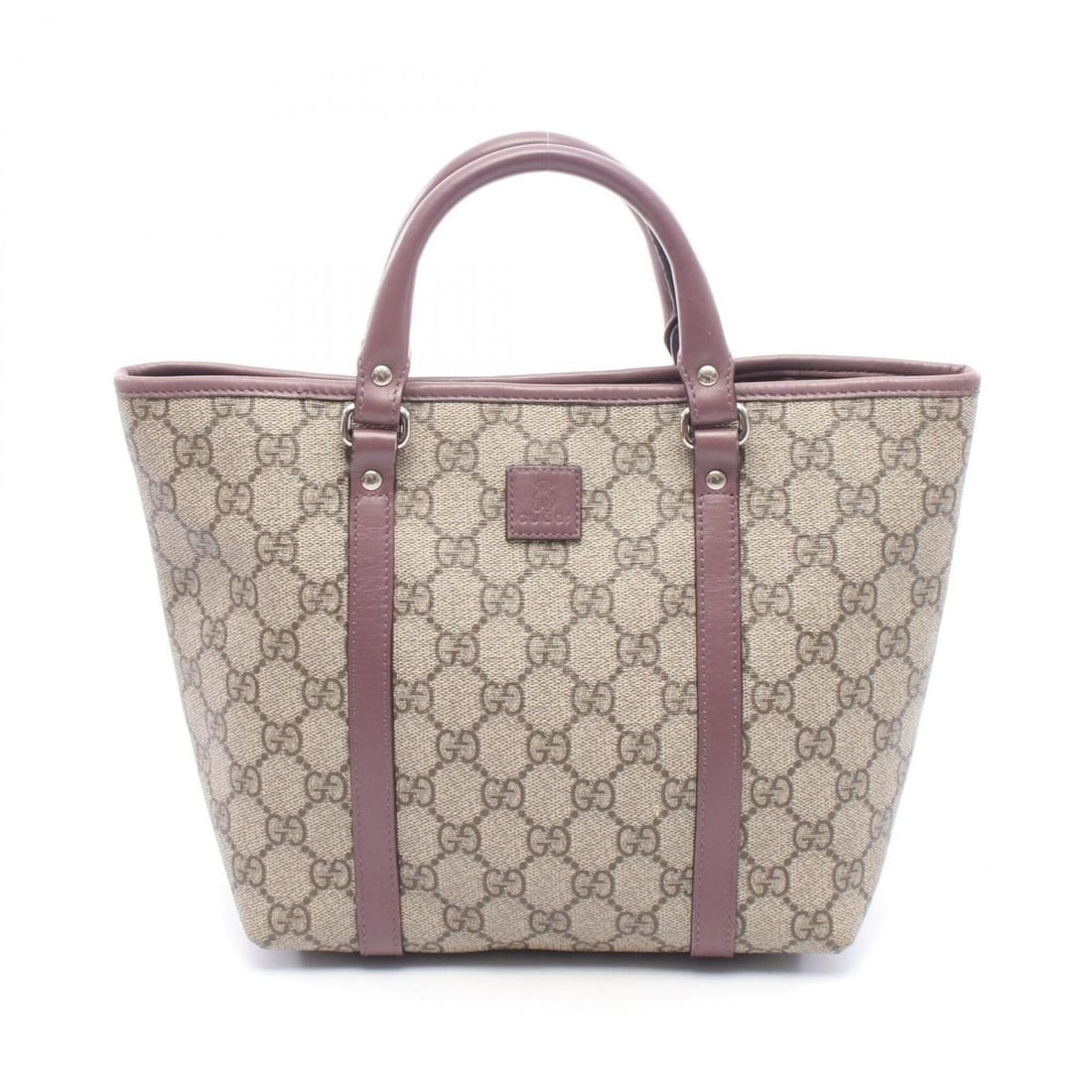 Gucci Children's GG Supreme Tote Bag/Handbag, Coated Canvas and Leather, Women's, Beige/Purple, Item (1 of 12)