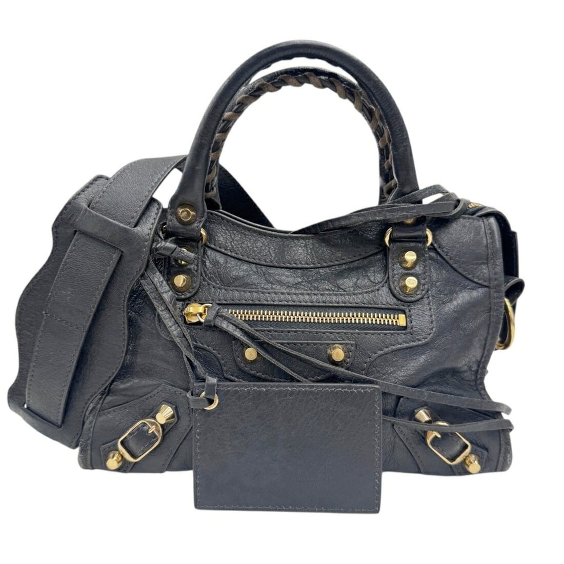 BALENCIAGA Mini City Leather Grey 300295 Handbag Shoulder Bag for Women: --- Catalog ---Category: SizeSize (HxWxD): 15cm x 24cm x 6cm / 5.9'' x 9.44'' x 2.36''Category: DesignType: Handbag, Shoulder bagColor: GrayGender: WomenMaterial: Leather Category: GeneralBrand: Balen