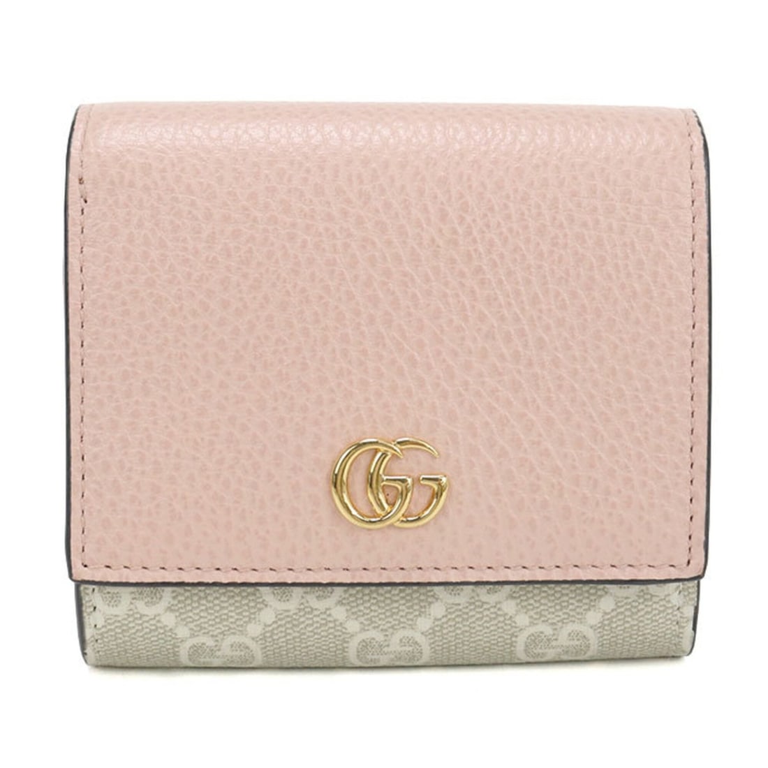 GUCCI Bi-fold Wallet 598587 Medium Double G Women's Pink: --- Catalog ---Category: SizeSize (HxWxD): 10cm x 11cm x 4cm / 3.93'' x 4.33'' x 1.57''Category: DesignType: Wallet (bi-fold)Color: PinkGender: WomenMaterial: GG Supreme Category: GeneralMPN: 598587Br