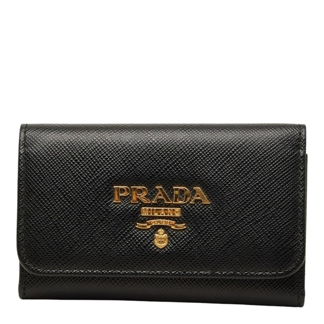 Prada Saffiano 4-Key Case 1PG004 Black NERO Leather Women's PRADA (1 of 15)