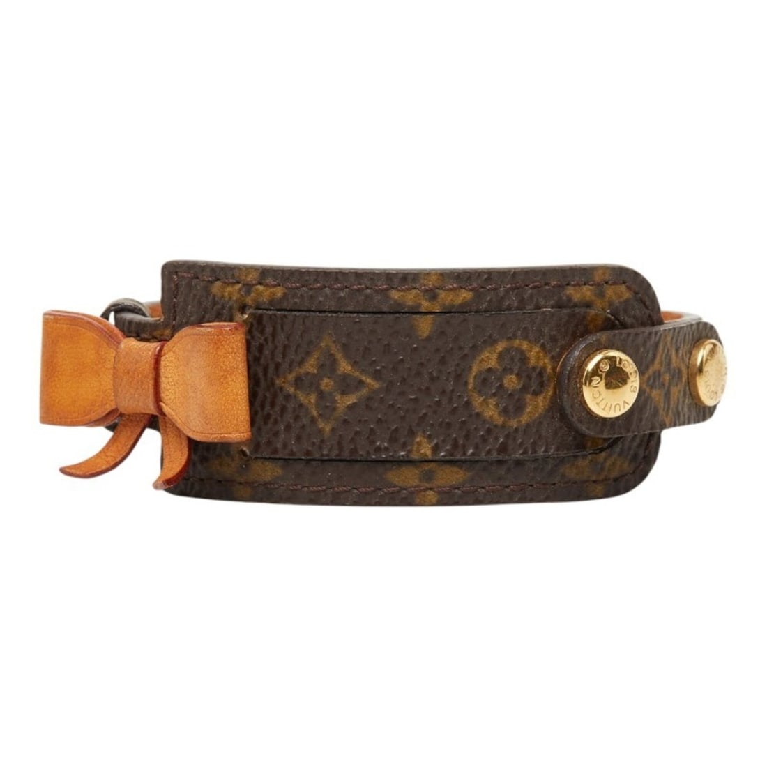 Louis Vuitton Monogram Bracelet Porte Adresse Ribbon M92577 Brown Leather Women's LOUIS VUITTON: --- Catalog ---Category: SizeLength: 14.5cm / 5.7''Category: DesignType: Charm braceletColor: Brown, MonogramGender: WomenMaterial: Leather, MonogramCategory: GeneralMPN: M92577Brand: Louis Vuitton---