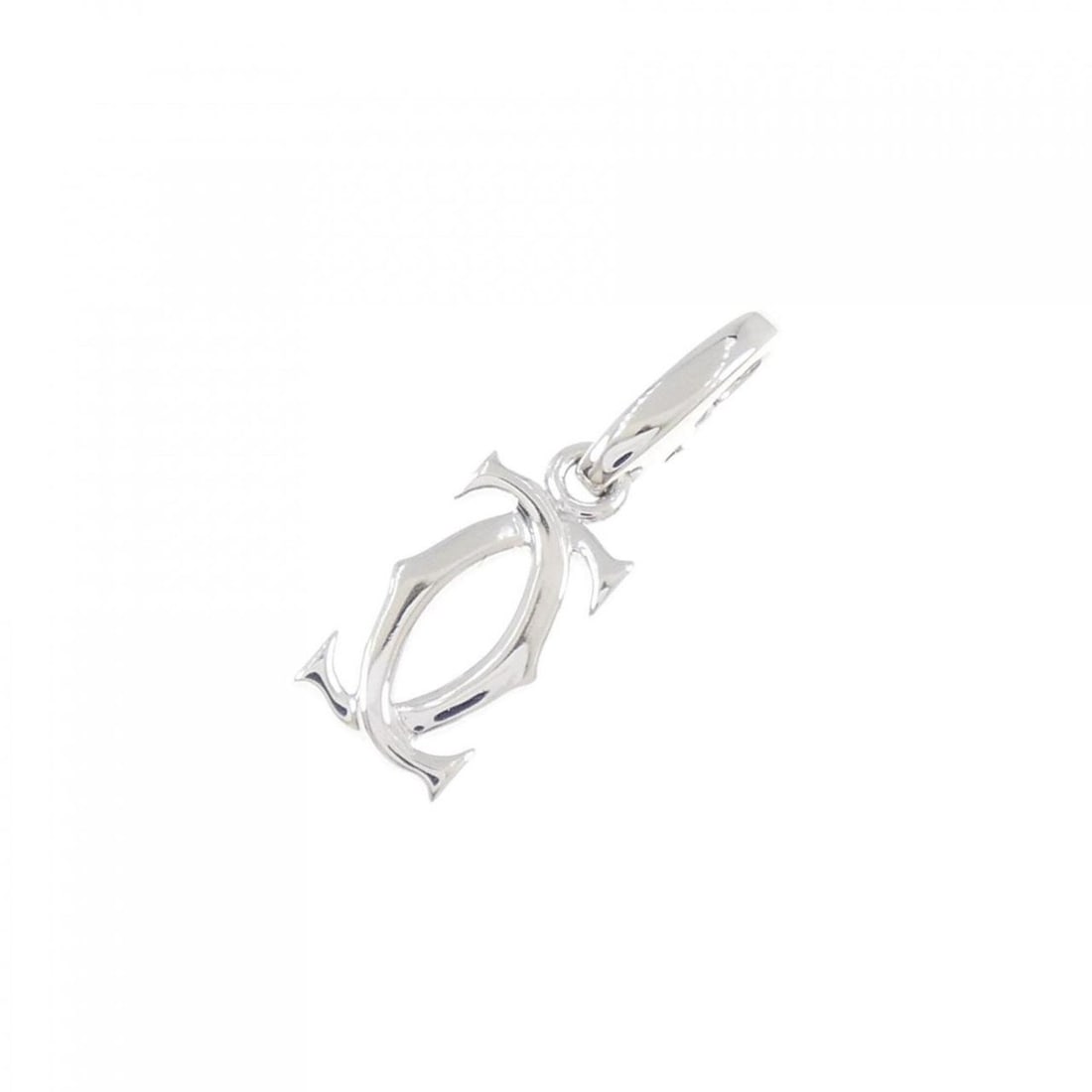 Cartier 2C Charm: --- Catalog ---Category: SizePendant Size: 24.2mm x 7.4mm / 0.95'' x 0.29''Category: DesignGender: WomenMaterial: White gold (18K)Necklace Type: PendantCategory: GeneralBrand: Cartier--- Item List ---