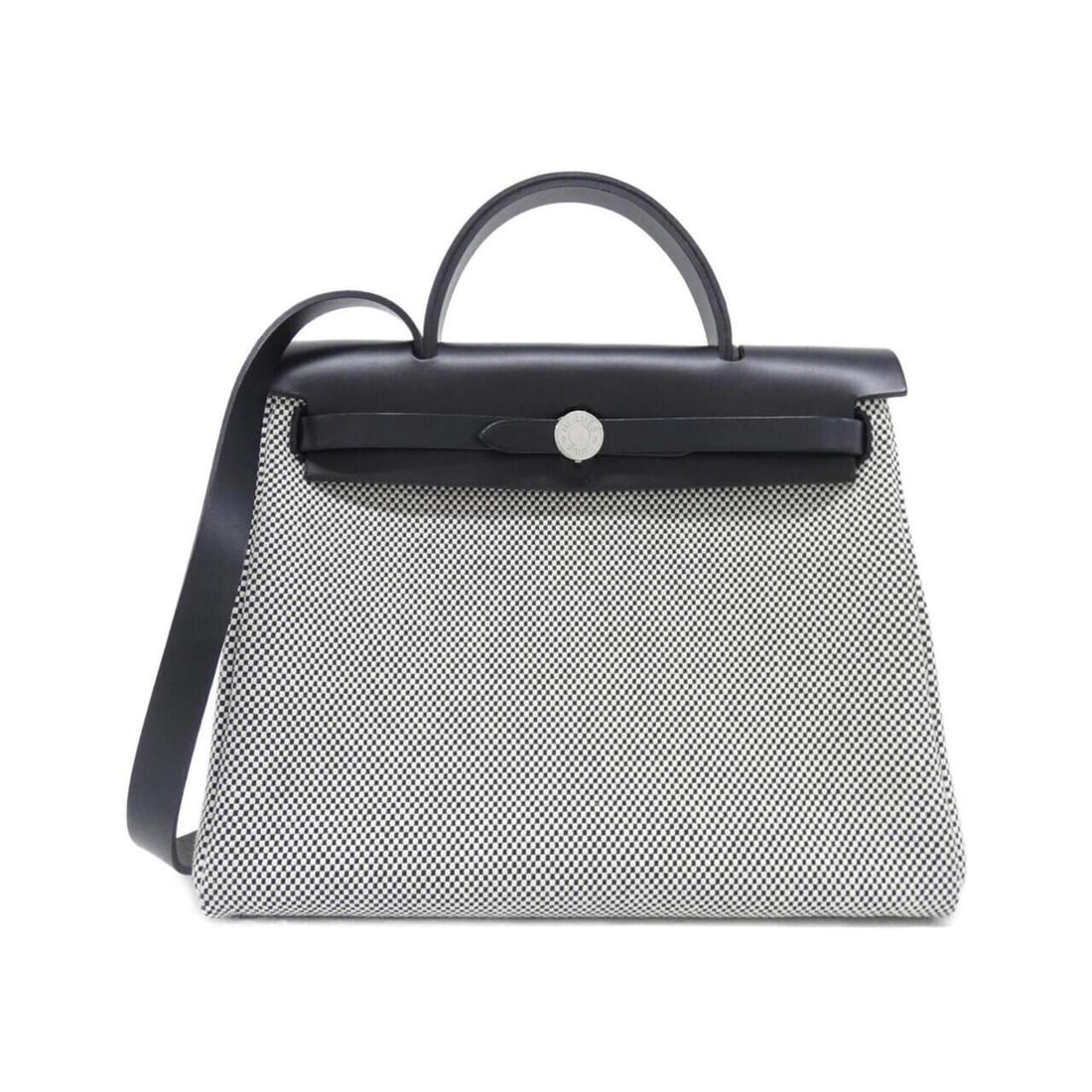 Hermes Herbag Zip PM 079092CK Handbag: --- Catalog ---Category: SizeSize (HxWxD): 25cm x 30cm x 10cm / 9.84'' x 11.81'' x 3.93''Category: DesignType: HandbagColor: Black, EcruGender: WomenMaterial: Toile H , Leather , Canvas Category: Gene