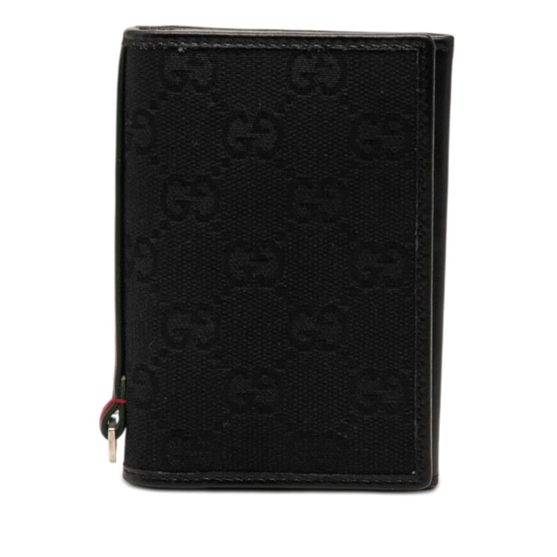 Gucci GG Canvas Business Card Holder/Card Case 131930 Black Leather Women's GUCCI: --- Catalog ---Category: DesignType: Business card caseColor: BlackGender: WomenClosure: FlapMaterial: GG canvas , Leather Category: GeneralBrand: GucciCategory: Physical PropertiesSize (HxWxD): 8cm x