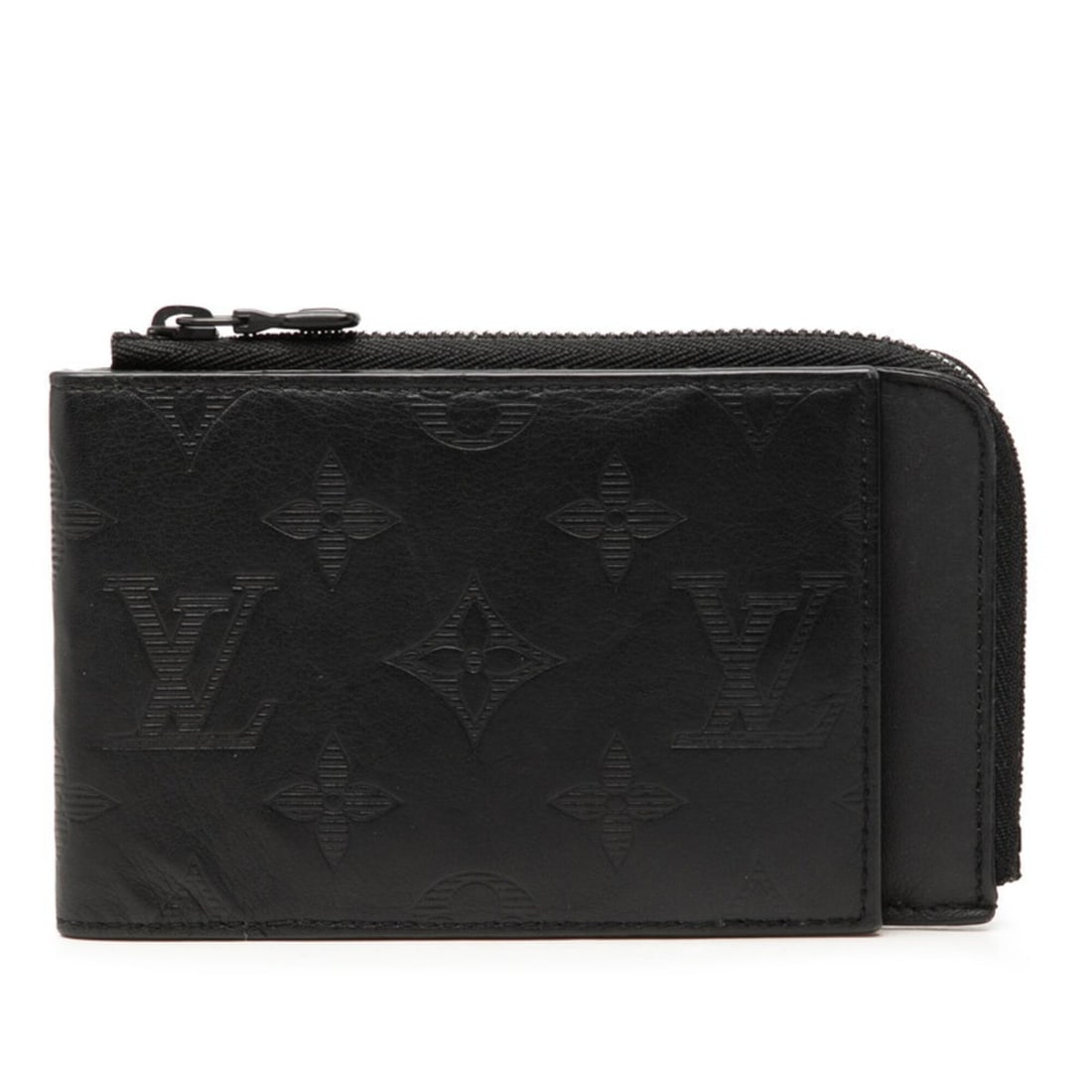 Louis Vuitton Monogram Shadow Hybrid Wallet, Coin Purse/Pass Case, M81526, Noir Black Leather,: --- Catalog ---Category: SizeSize (HxWxD): 8cm x 13.5cm x 1.5cm / 3.14'' x 5.31'' x 0.59''Category: DesignType: Coin purse/coin caseColor: Black, NoirGender: MenMaterial: Leather Category: GeneralBran