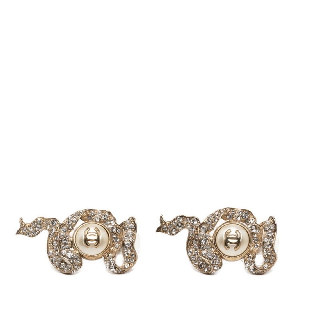 Chanel Coco Mark Ribbon Motif Earrings, Gold Plated, Faux Pearl Rhinestone, Women's CHANEL: --- Catalog ---Category: SizeSize (HxWxD): 30.00mm x 16.40mm / 1.18'' x 0.65''Category: DesignType: Stud earringsColor: GoldStone: RhinestoneGender: WomenCategory: GeneralBrand: Chanel--- Item List --