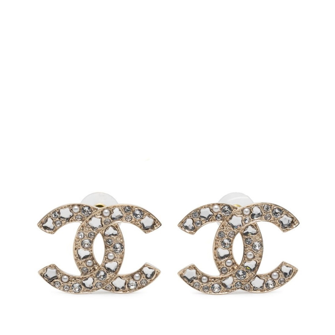 Chanel Coco Mark Stud Earrings B25P Gold Plated Rhinestone Women's CHANEL: --- Catalog ---Category: SizeSize (HxWxD): 26.20mm x 34.60mm / 1.03'' x 1.36''Category: DesignType: Stud earringsColor: GoldStone: RhinestoneGender: WomenCategory: GeneralBrand: Chanel--- Item List --