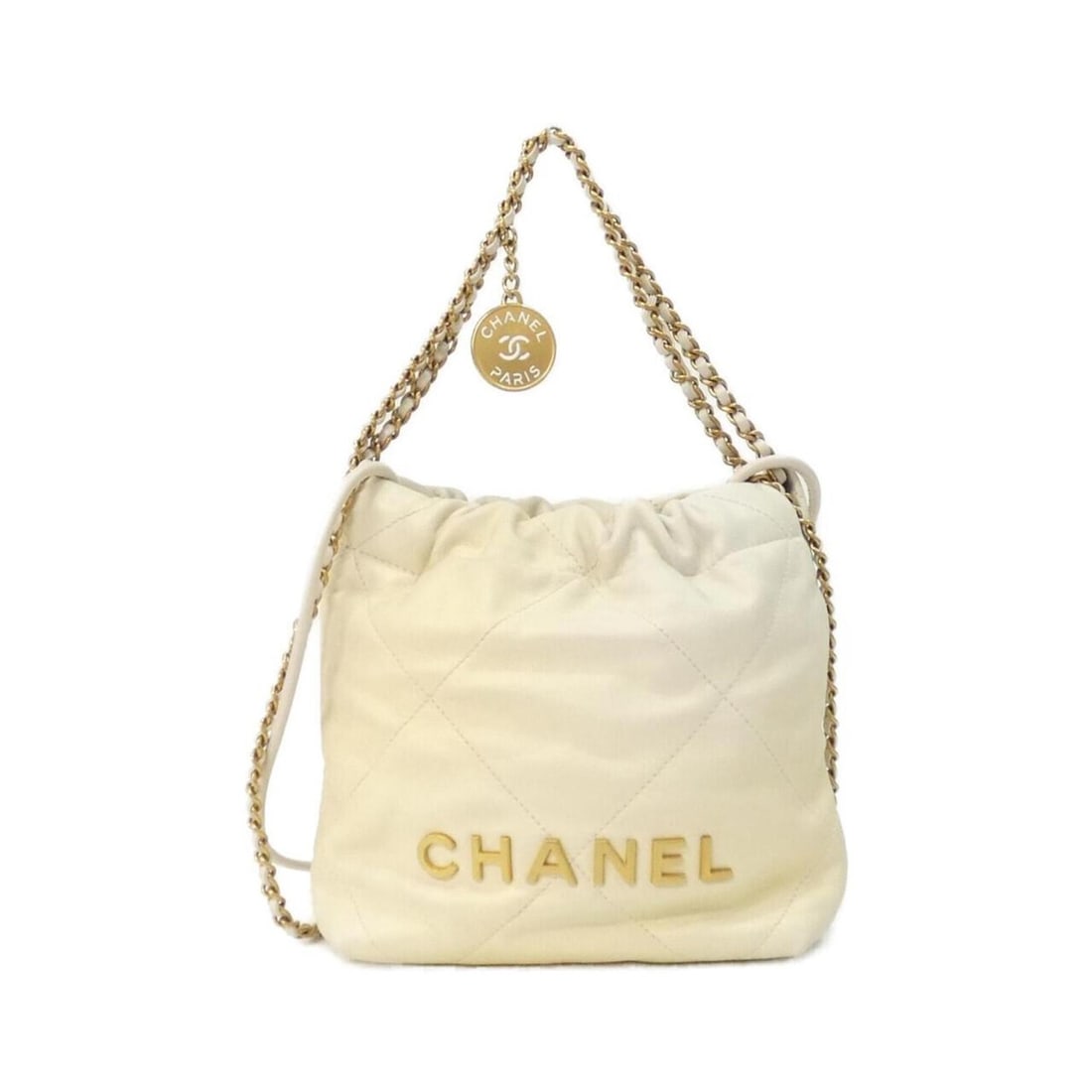 Chanel 22 Line MINI AS3980 Handbag: --- Catalog ---Category: SizeSize (HxWxD): 19cm x 18cm x 6cm / 7.48'' x 7.08'' x 2.36''Category: DesignType: HandbagColor: WhiteGender: WomenClosure: StrapCategory: GeneralMPN: AS3980Brand: Chanel---