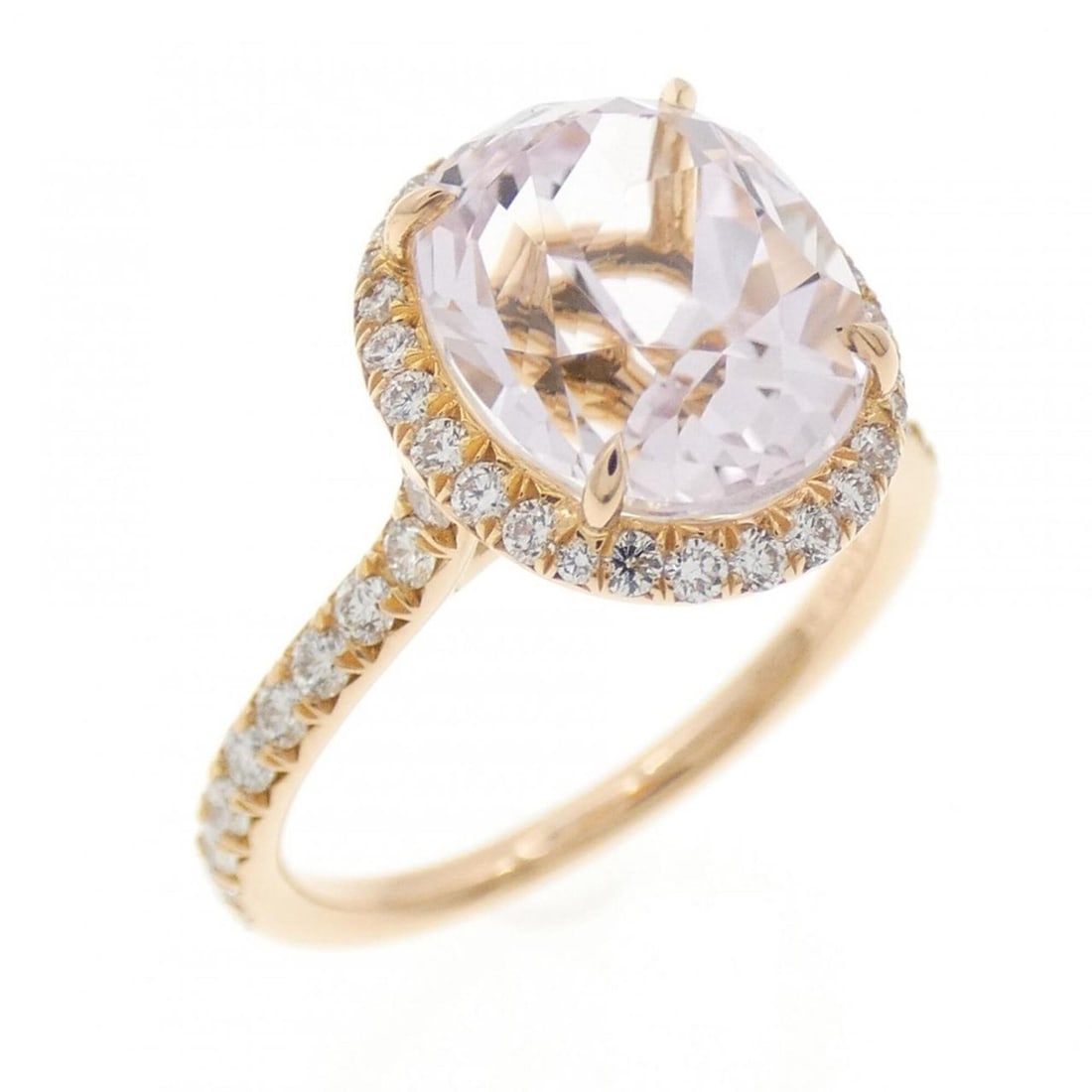 Tiffany & Co. Kunzite Ring: --- Catalog ---Category: SizeJP Size: 11.5US Size: 6Category: DesignType: Band ringColor: Pink goldStone: Diamond, KunziteGender: WomenMaterial: Pink gold (18K)Category: GeneralBrand: Tiffany--- Item 