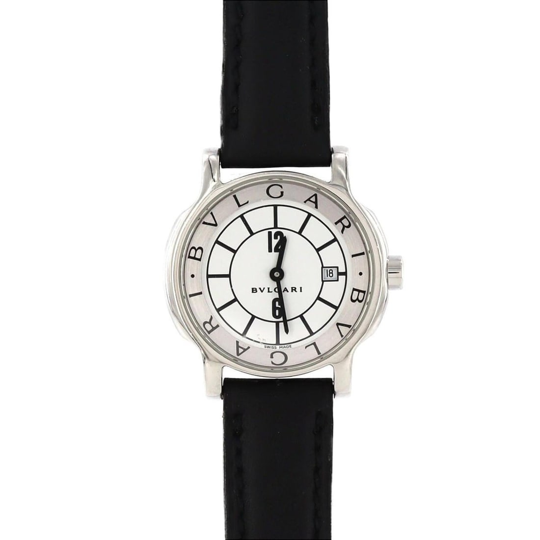 Bulgari Solotempo ST29S Stainless Steel Quartz Watch: --- Catalog ---Category: SizeCase Diameter: 29mm / 1.14''Category: DesignType: WristwatchGender: WomenColor (Dial): WhiteMaterial (Case): Stainless steelCategory: GeneralMPN: ST29SBrand: BvlgariCatego