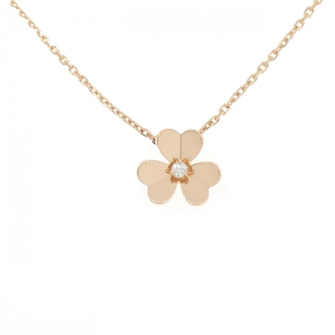 Van Cleef & Arpels Frivole Small Necklace: --- Catalog ---Category: SizePendant Size: 14.1mm x 15.6mm / 0.55'' x 0.61''Neck Circumference: 38 cm - 42 cm / 14.96'' - 16.53''Category: DesignGender: WomenMaterial: Pink gold (18K)Necklace Type: Ne