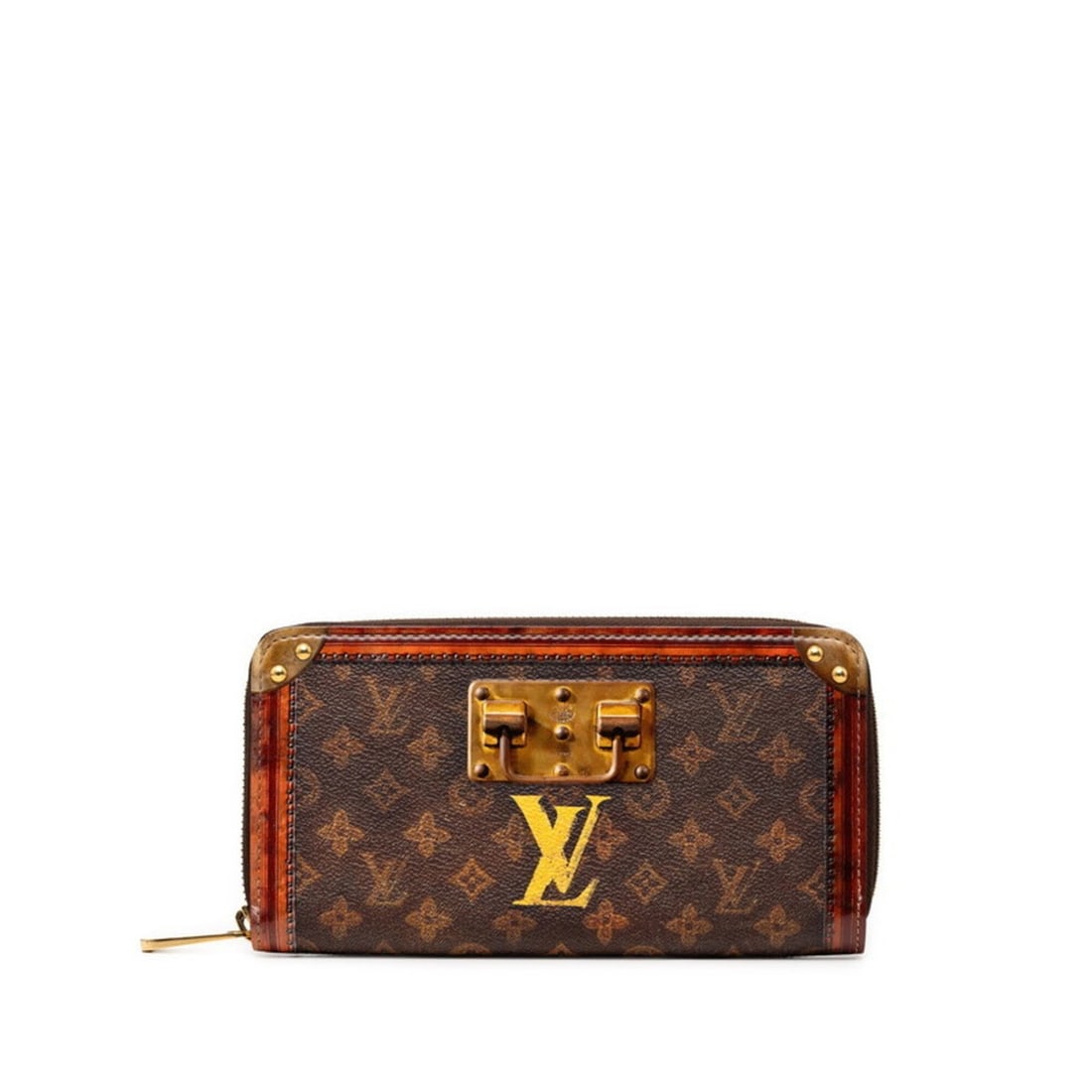 Louis Vuitton Monogram Transformed Trunk Time Zippy Wallet Long M52746 Brown Leather Women's LOUIS: --- Catalog ---Category: SizeSize (HxWxD): 10cm x 19.5cm x 2cm / 3.93'' x 7.67'' x 0.78''Category: DesignType: Long wallet (bi-fold)Color: BrownGender: WomenClosure: ZipperMaterial: PVC , Leather Cate