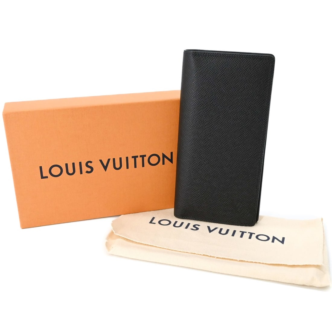 LOUIS VUITTON Taiga Portefeuille Long Wallet, Black, M30541 (1 of 13)