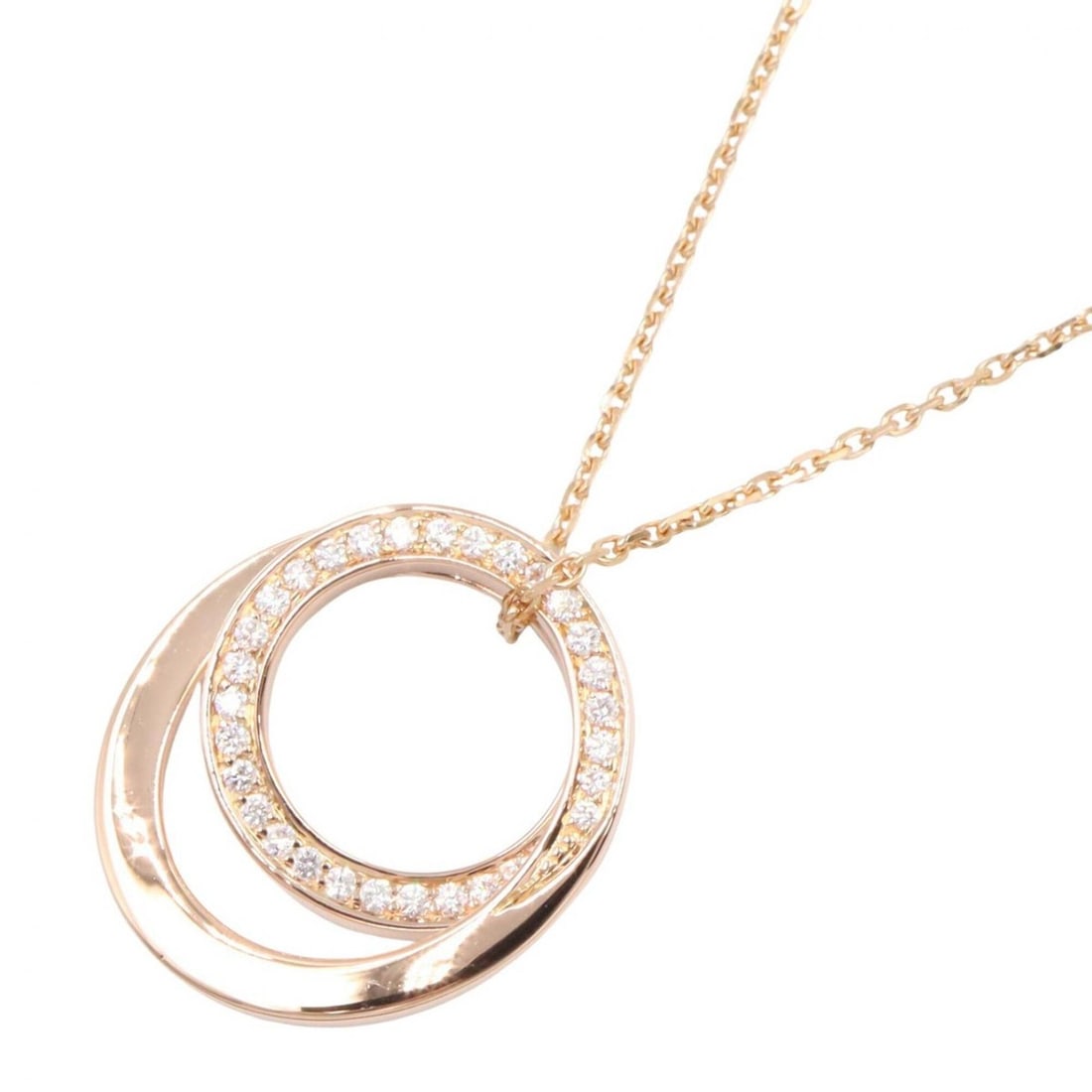 Cartier Etincelle Diamond Necklace, 18K Pink Gold (PG) Women's, Tone, Clear Tone: --- Catalog ---Category: SizePendant Size: 18mm x 16mm / 0.7'' x 0.62''Neck Circumference: 39 cm - 42.5 cm / 15.35'' - 16.73''Category: DesignColor: Clear, GoldStone: DiamondGender: WomenMaterial: Pin