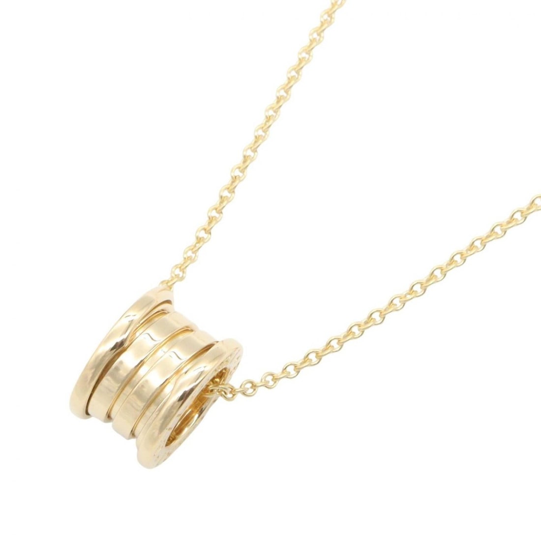 Bvlgari Bulgari B-zero1 necklace, 18K (yellow gold), women's jewelry, gold tone.: --- Catalog ---Category: SizePendant Size: 15mm x 10mm / 0.59'' x 0.39''Neck Circumference: 40 cm / 15.74''Category: DesignColor: GoldGender: WomenMaterial: Yellow gold (18K)Necklace Type: NecklaceCat