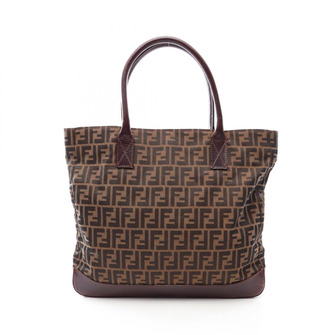 Fendi Zucca Tote Bag Handbag Canvas Leather Men's Women's Brown: --- Catalog ---Category: SizeSize (HxWxD): 38.5cm x 42cm x 5.5cm / 15.15'' x 16.53'' x 2.16''Category: DesignType: Handbag, Tote bagColor: BrownGender: Men,WomenMaterial: Canvas , Leather Category: Ge