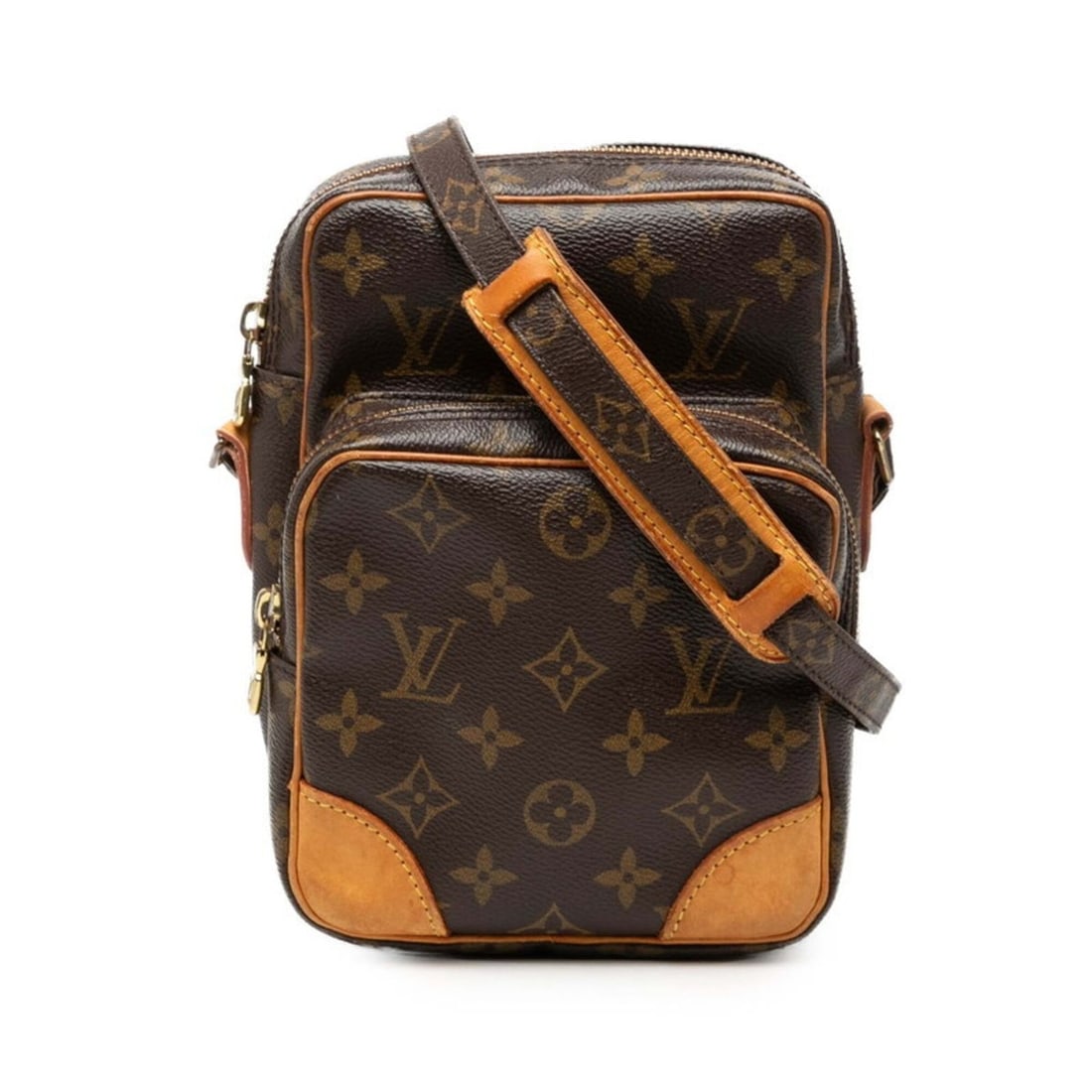 Louis Vuitton Monogram Amazon Crossbody Shoulder Bag M45236 Brown Leather Women's LOUIS VUITTON: --- Catalog ---Category: SizeStrap Drop: 53cm / 20.86''Size (HxWxD): 22cm x 15cm x 9cm / 8.66'' x 5.9'' x 3.54''Category: DesignType: Shoulder bagColor: BrownGender: WomenClosure: ZipperMaterial: PVC 
