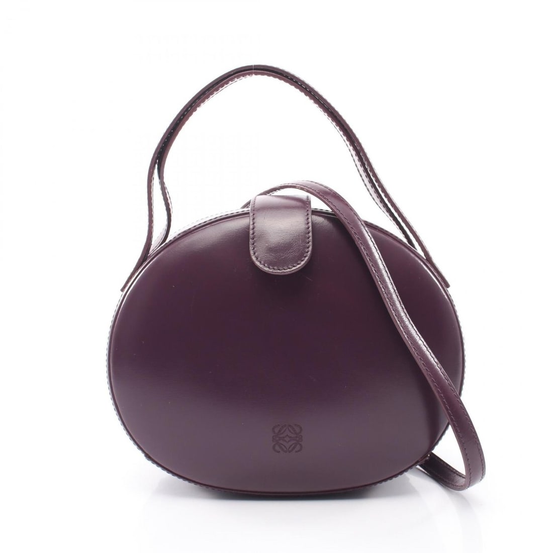 Loewe Anagram 2-Way Handbag, Leather, Women's, Purple: --- Catalog ---Category: SizeSize (HxWxD): 16cm x 20cm x 12cm / 6.29'' x 7.87'' x 4.72''Category: DesignType: HandbagColor: PurpleGender: WomenMaterial: Leather Category: GeneralBrand: Loewe--- Item L
