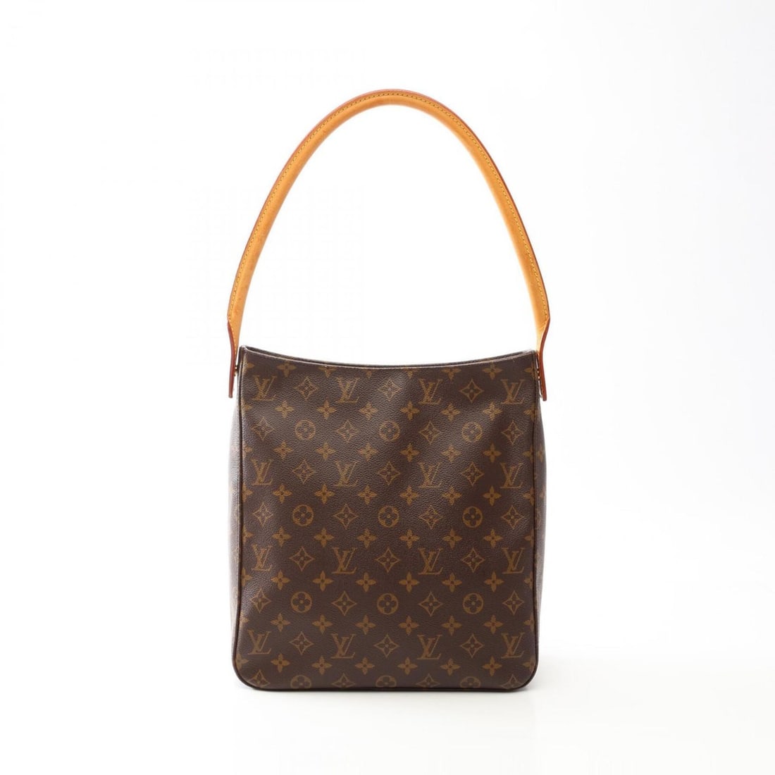 Louis Vuitton Looping GM Monogram Shoulder Bag/Handbag, Coated Canvas and Leather, Women's, Brown,: --- Catalog ---Category: SizeSize (HxWxD): 31cm x 28.5cm x 11cm / 12.2'' x 11.22'' x 4.33''Category: DesignType: Handbag, Shoulder bagColor: BrownGender: WomenMaterial: Coated canvas , Leather Categor