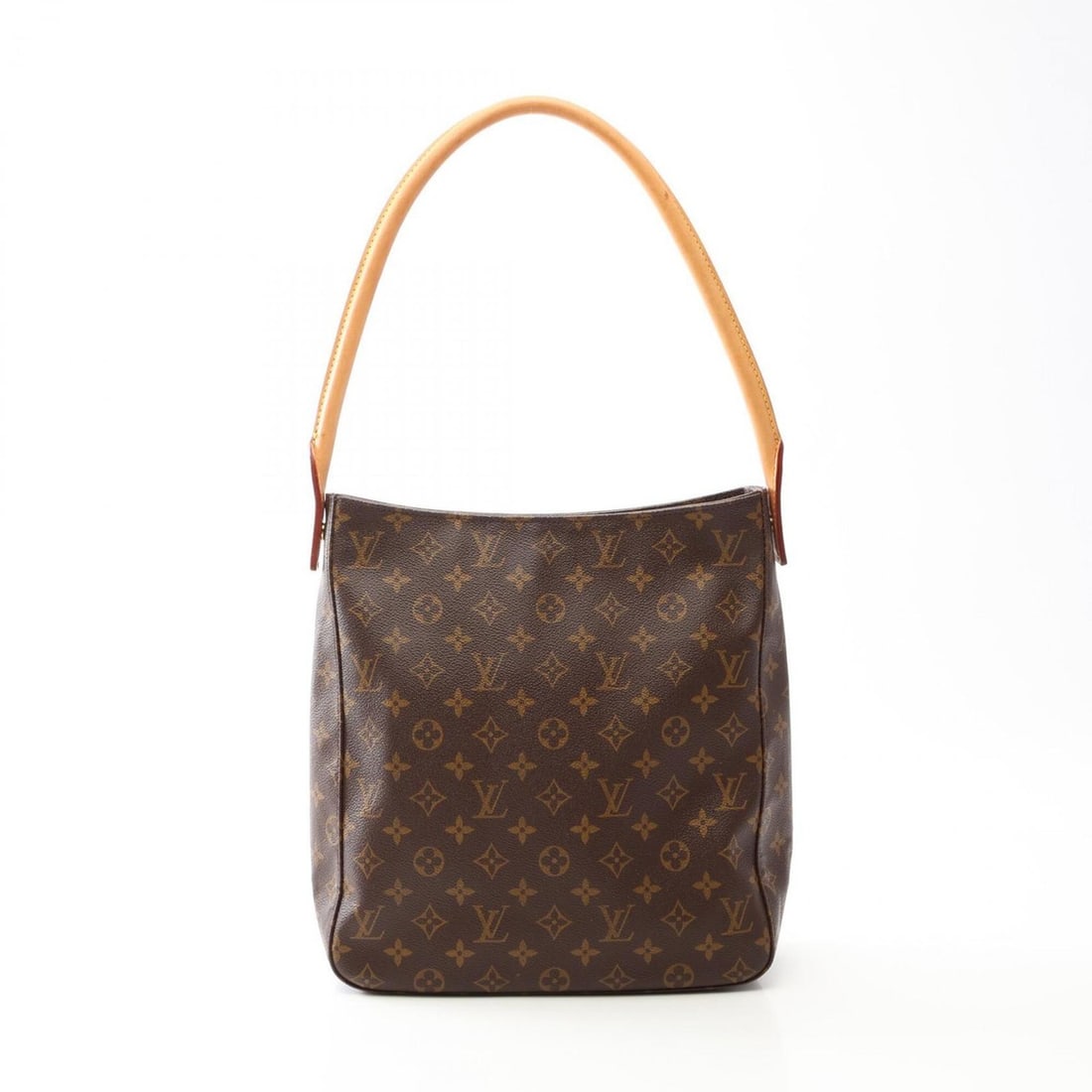 Louis Vuitton Looping GM Shoulder Bag/Handbag, Coated Canvas and Leather, Monogram Pattern, Women's,: --- Catalog ---Category: SizeSize (HxWxD): 31cm x 28.5cm x 11cm / 12.2'' x 11.22'' x 4.33''Category: DesignType: Handbag, Shoulder bagColor: BrownGender: WomenMaterial: Coated canvas , Monogram , Leat