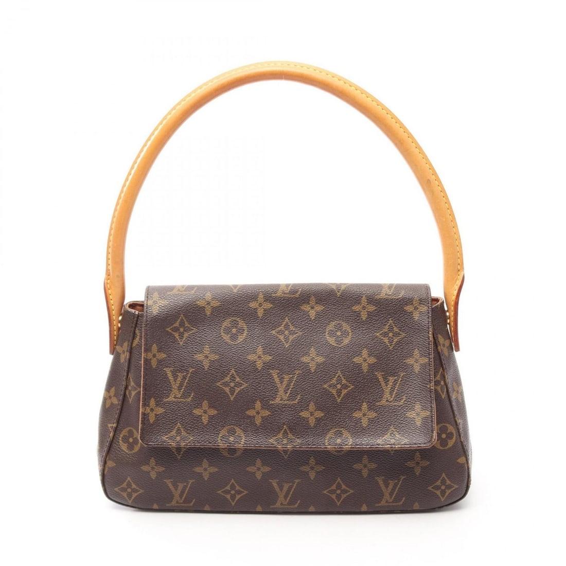 Louis Vuitton Mini Looping Monogram Handbag, Coated Canvas Leather, Women's, Brown, M51147: --- Catalog ---Category: SizeSize (HxWxD): 16cm x 28cm x 8cm / 6.29'' x 11.02'' x 3.14''Category: DesignType: HandbagColor: Brown, MonogramGender: WomenMaterial: Monogram , Leather Category: GeneralMP