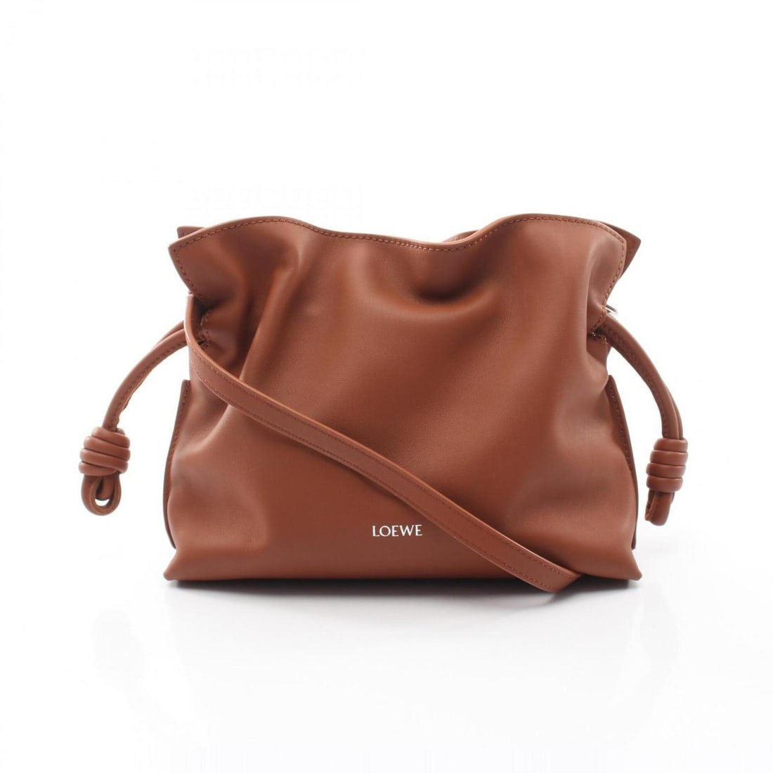 Loewe Flamenco Clutch Mini Shoulder Bag Handbag Leather Women's Brown: --- Catalog ---Category: SizeSize (HxWxD): 18.5cm x 23cm x 7cm / 7.28'' x 9.05'' x 2.75''Category: DesignType: Handbag, Shoulder bagColor: BrownGender: WomenMaterial: Leather Category: GeneralBrand: L
