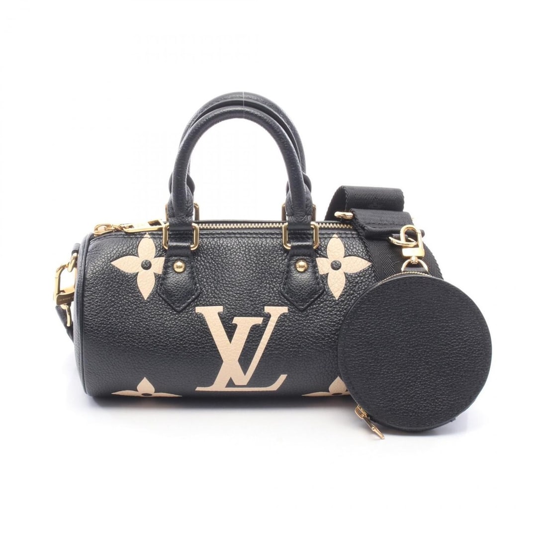 Louis Vuitton Papillon BB Bicolor Monogram Empreinte 2-Way Handbag, Leather, Women's, Black/Beige,: --- Catalog ---Category: SizeSize (HxWxD): 10.5cm x 20cm x 10cm / 4.13'' x 7.87'' x 3.93''Category: DesignType: HandbagColor: Beige, BlackGender: WomenMaterial: Leather Category: GeneralMPN: M45980Bra